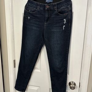 Ab"solution® Dark Indigo Vintage Denim Ankle Skimmer